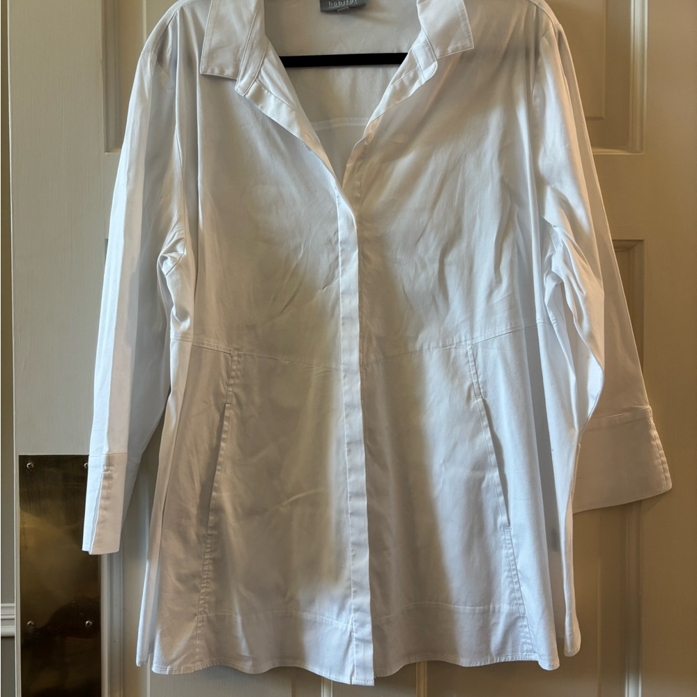 Habitat Women's White Button-Front Tunic